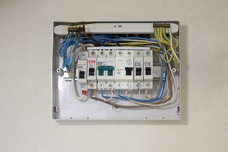 unprotected circuits in a switch board